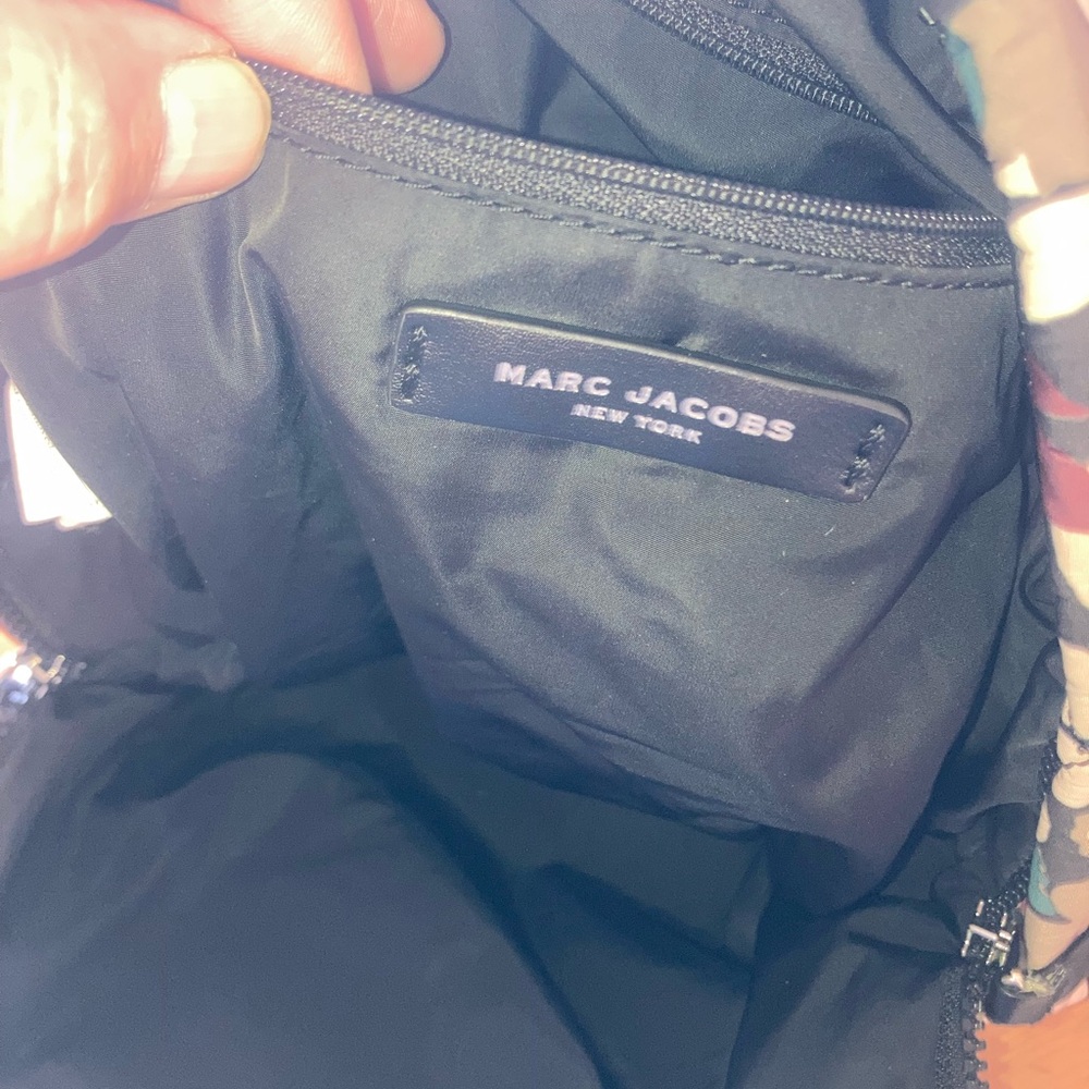 Marc Jacobs Quilted Floral Backpack - Burgundy and Cream - Picture 6 of 7